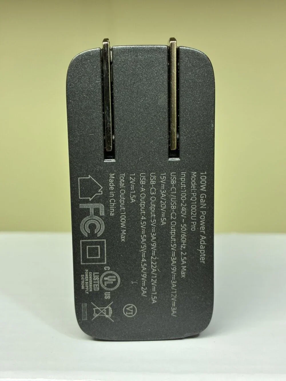 TUNNU Wall Charger GaN PD Fast Charging Block Type C 100W USB